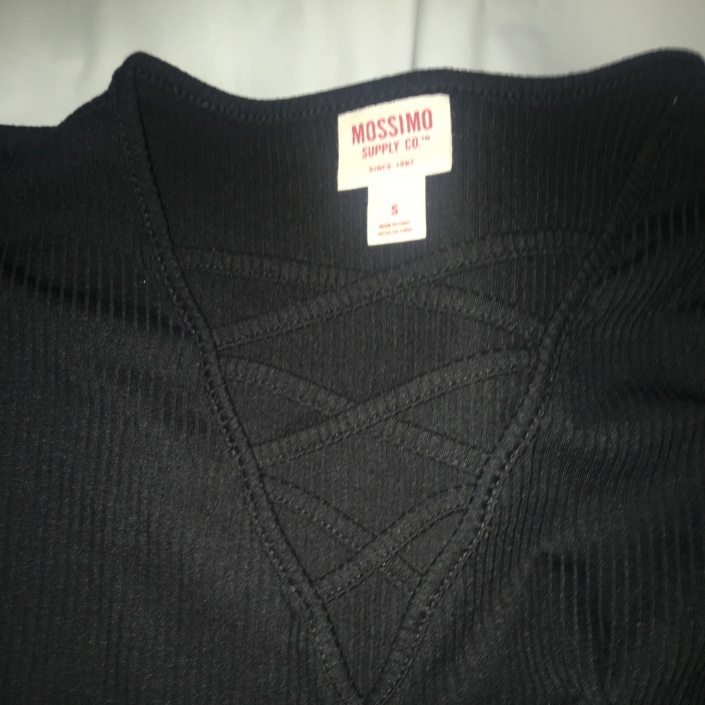 Crisscross long sleeve shirt